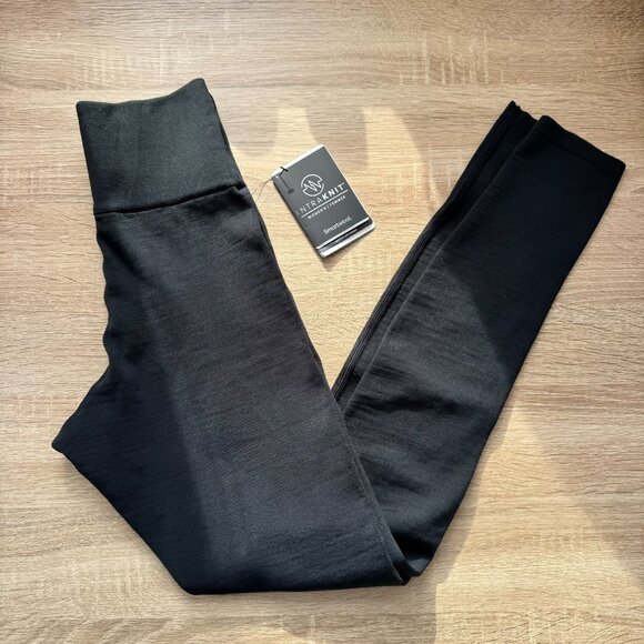 NWT Smartwool Intraknit Merino Sport Fleece Leggings Black Womens XS - Picture 3 of 9